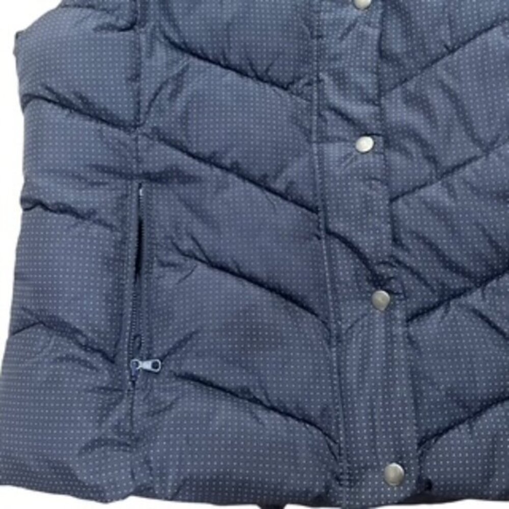 The Gap Winter Warmth Quilted Vest Women’s LARGE Outerwear Blue Full Zip Front - Picture 4 of 13